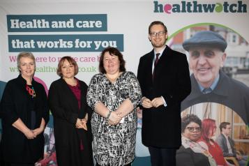 Group of winners from the 2019 Healthwatch network awards
