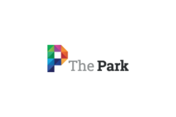 The Park logo with a multicoloured capital 'P'