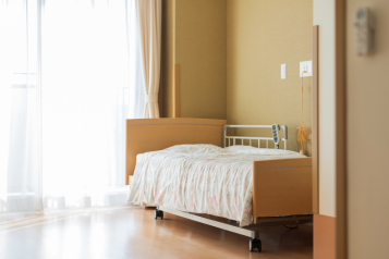 An empty room in a nursing home