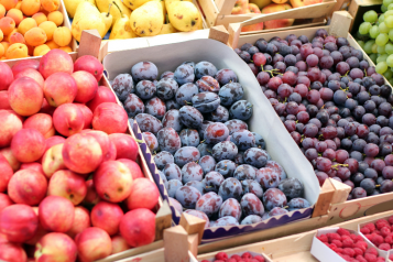 Fresh fruit on a market stall